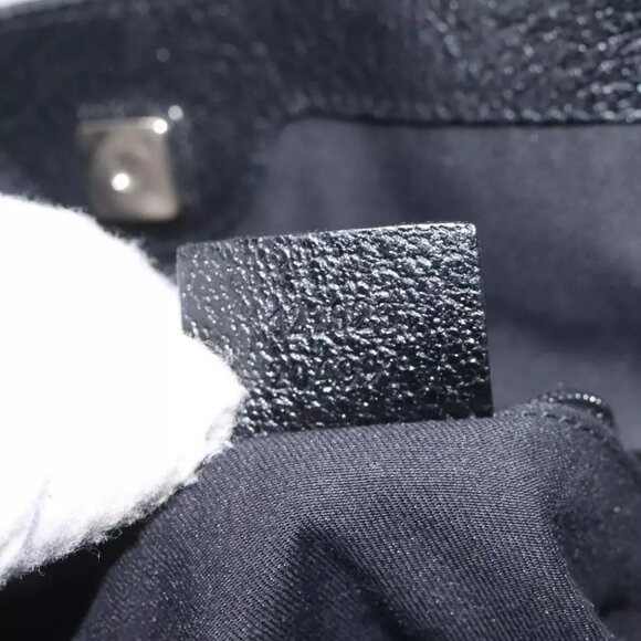 GUCCI GG Canvas Shoulder Bag Silver Black 121023 Auth - Picture 13 of 16